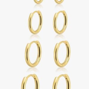 Small Gold Huggie Hoop Earrings