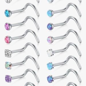 Briana Williams 20G Nose Screw Studs - Surgical Steel Nose Rings